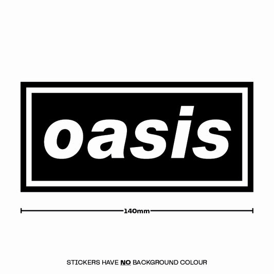 OASIS Inspired Self-Adhesive Bumper Decal / Sticker for Cars, Laptops, Windows