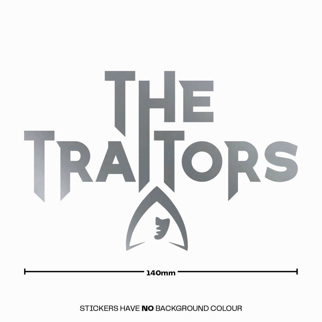 The Traitors Logo TV Series Hooded Vinyl Decal Sticker Car Window Wall Laptop