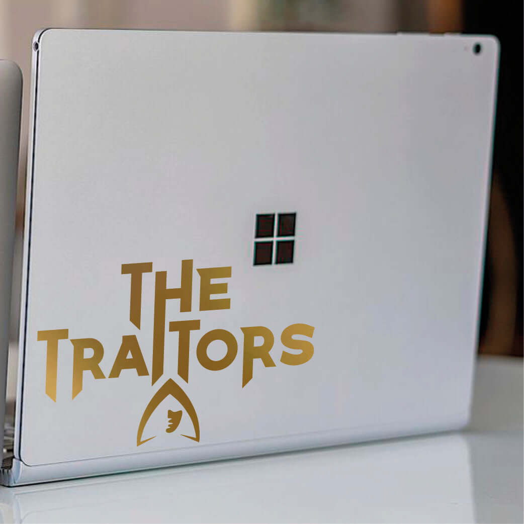 The Traitors Logo TV Series Hooded Vinyl Decal Sticker Car Window Wall Laptop